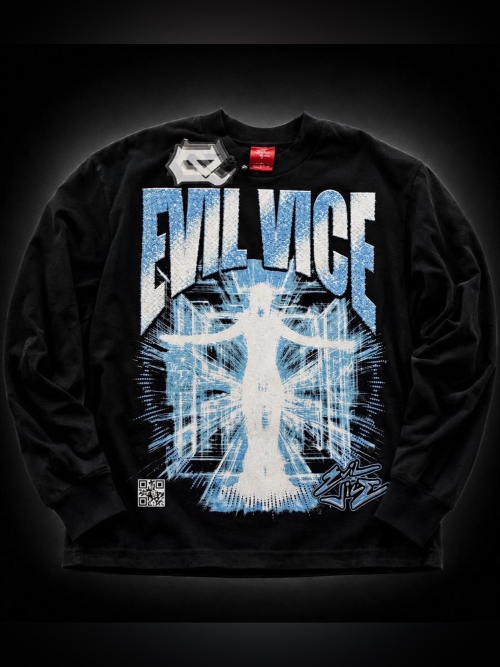 Evil Vice Trip Long Sleeve Tee - Sizes M&L - Both NWT